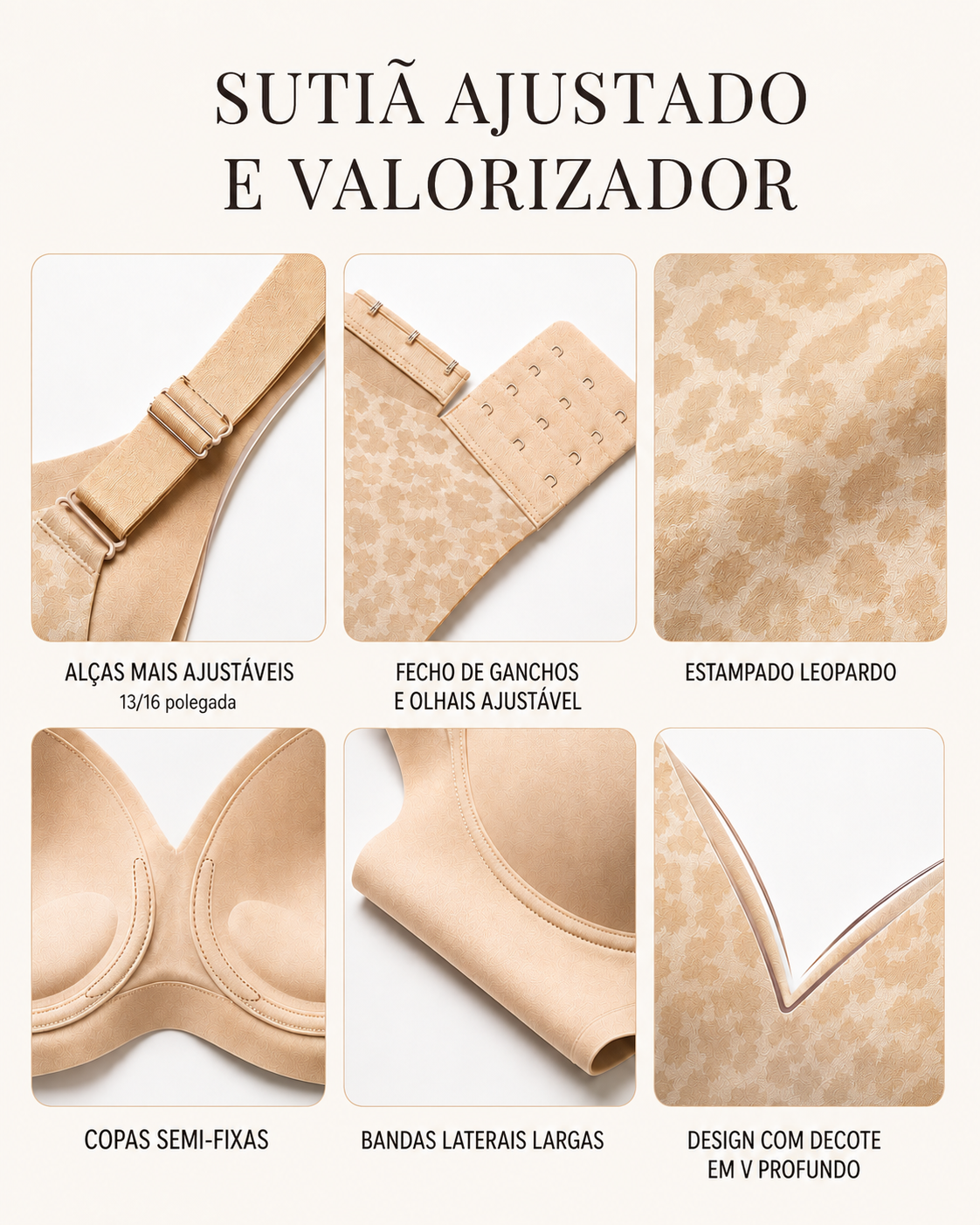 Soutien Confortável sem Aros com Efeito Modelador (OFERTA 2X1)