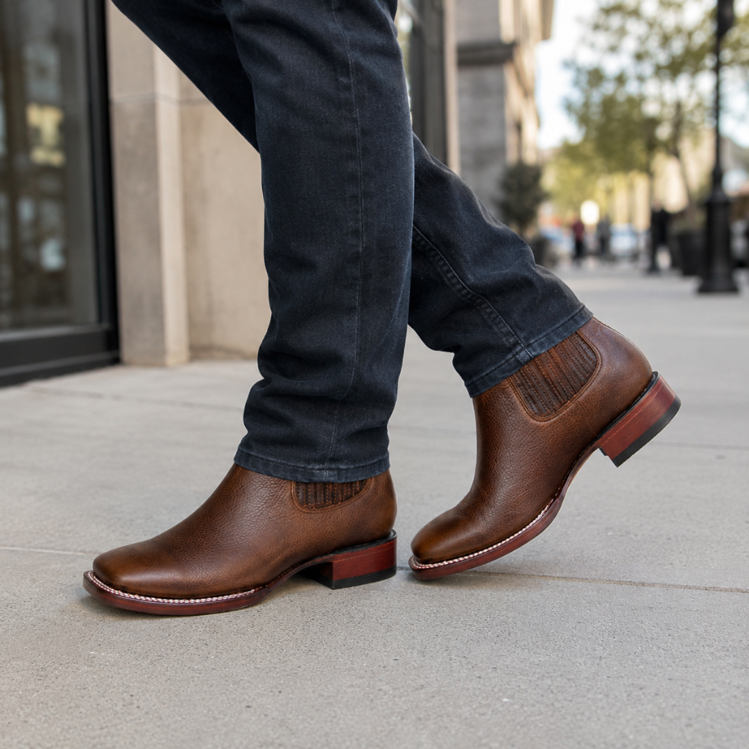 Botas de Couro Elegantes