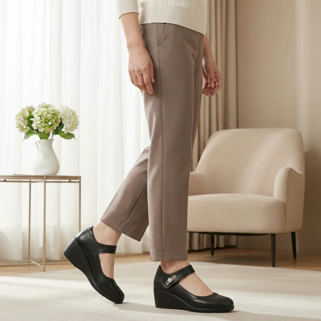 Sapatos de Salão com Salto Médio e Palmilha Acolchoada