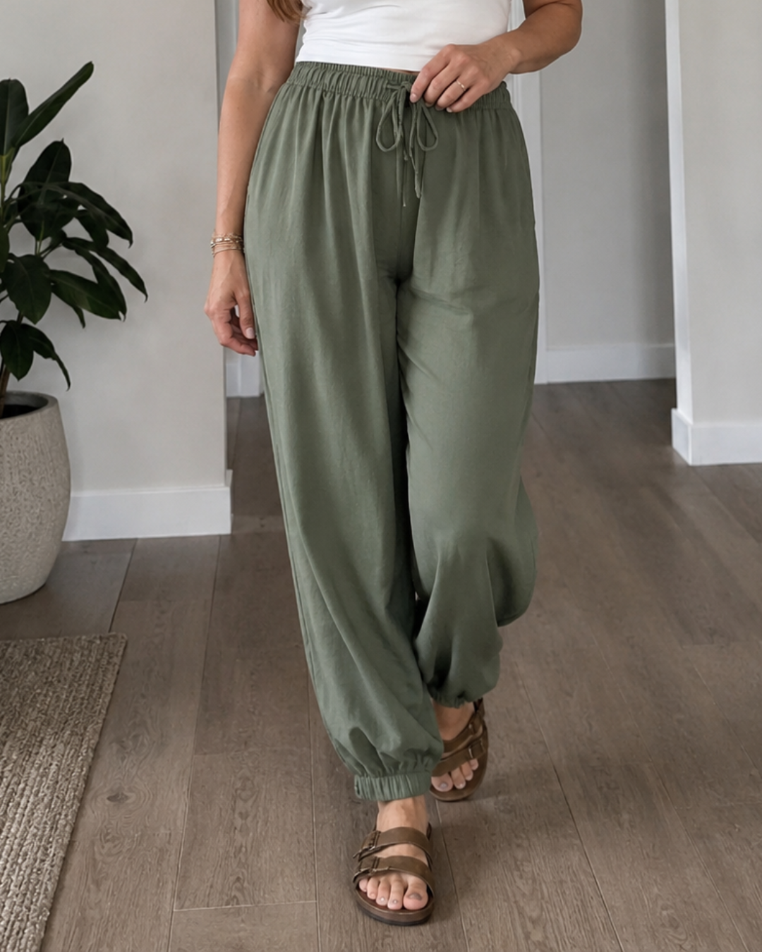Calças Jogger Unissexo com Cintura Ajustável
