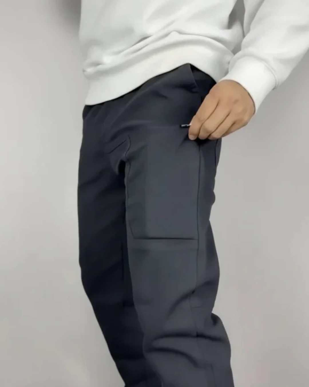 Calças Elásticas Premium Justas para Homem