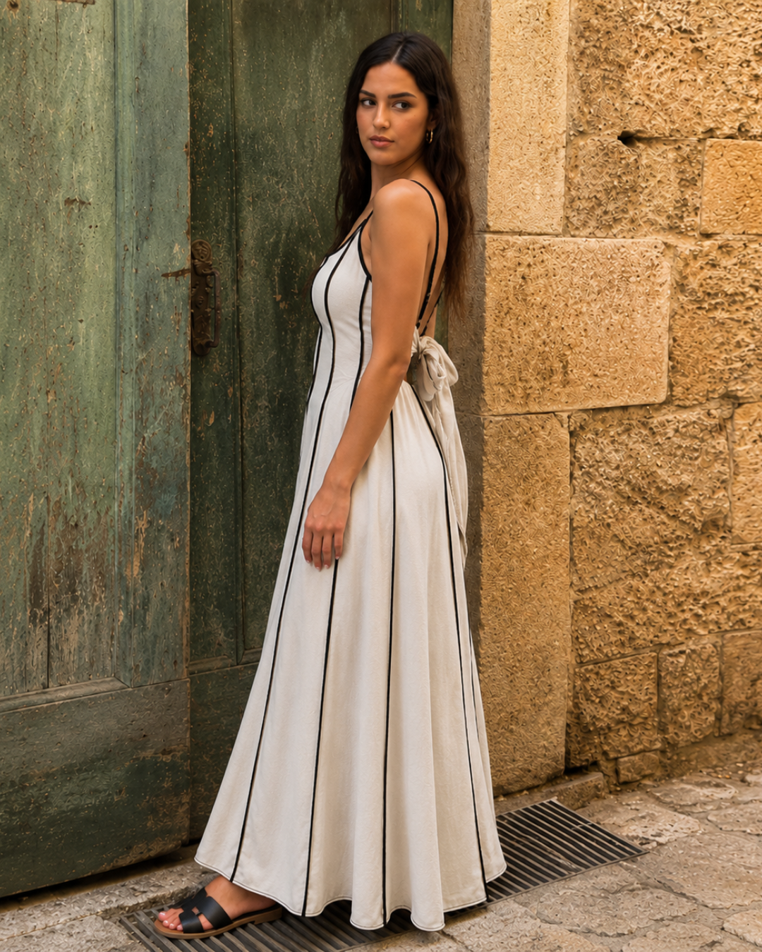 Vestido Comprido com Alças Finas