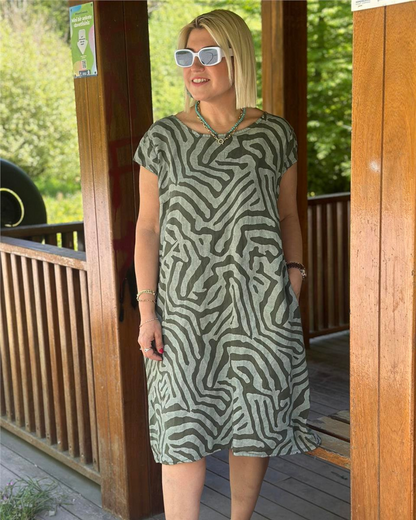Vestido Curto Boho de Corte Solto