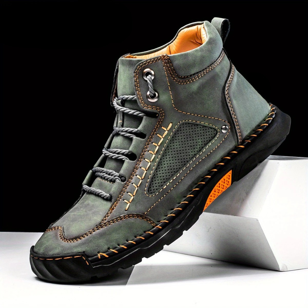 Botas ergonómicas de Couro Costuradas para homen