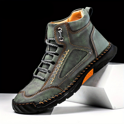 Botas ergonómicas de Couro Costuradas para homen