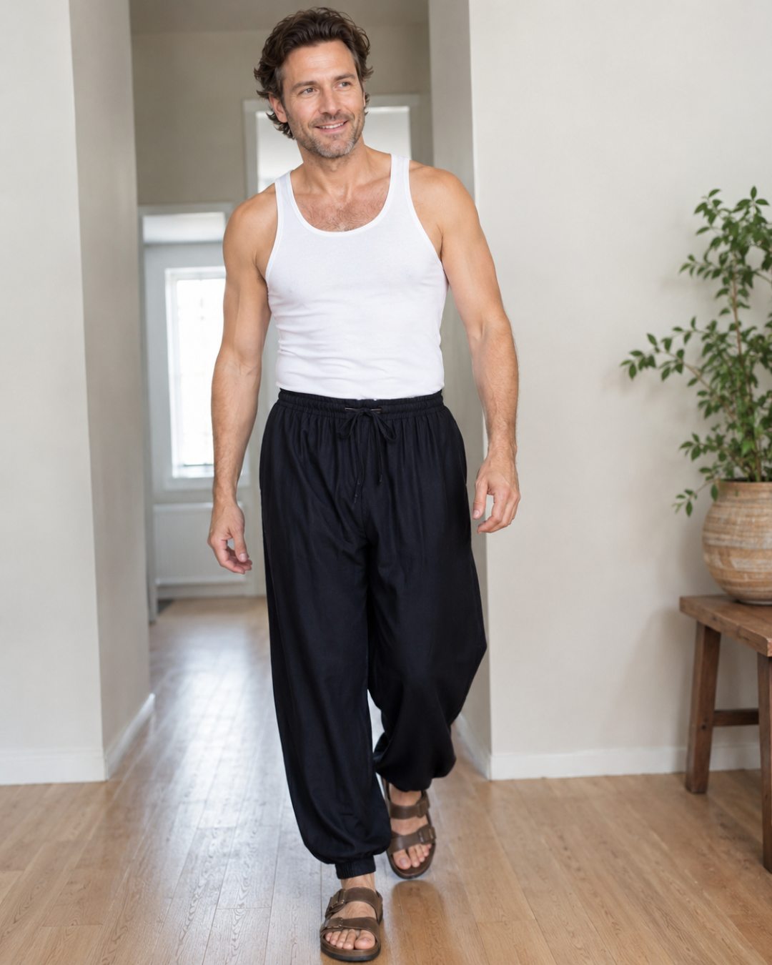 Calças Jogger Unissexo com Cintura Ajustável