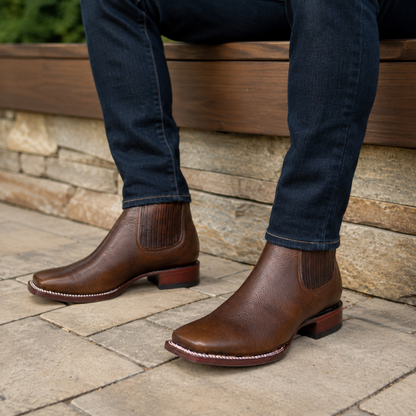 Botas de Couro Elegantes