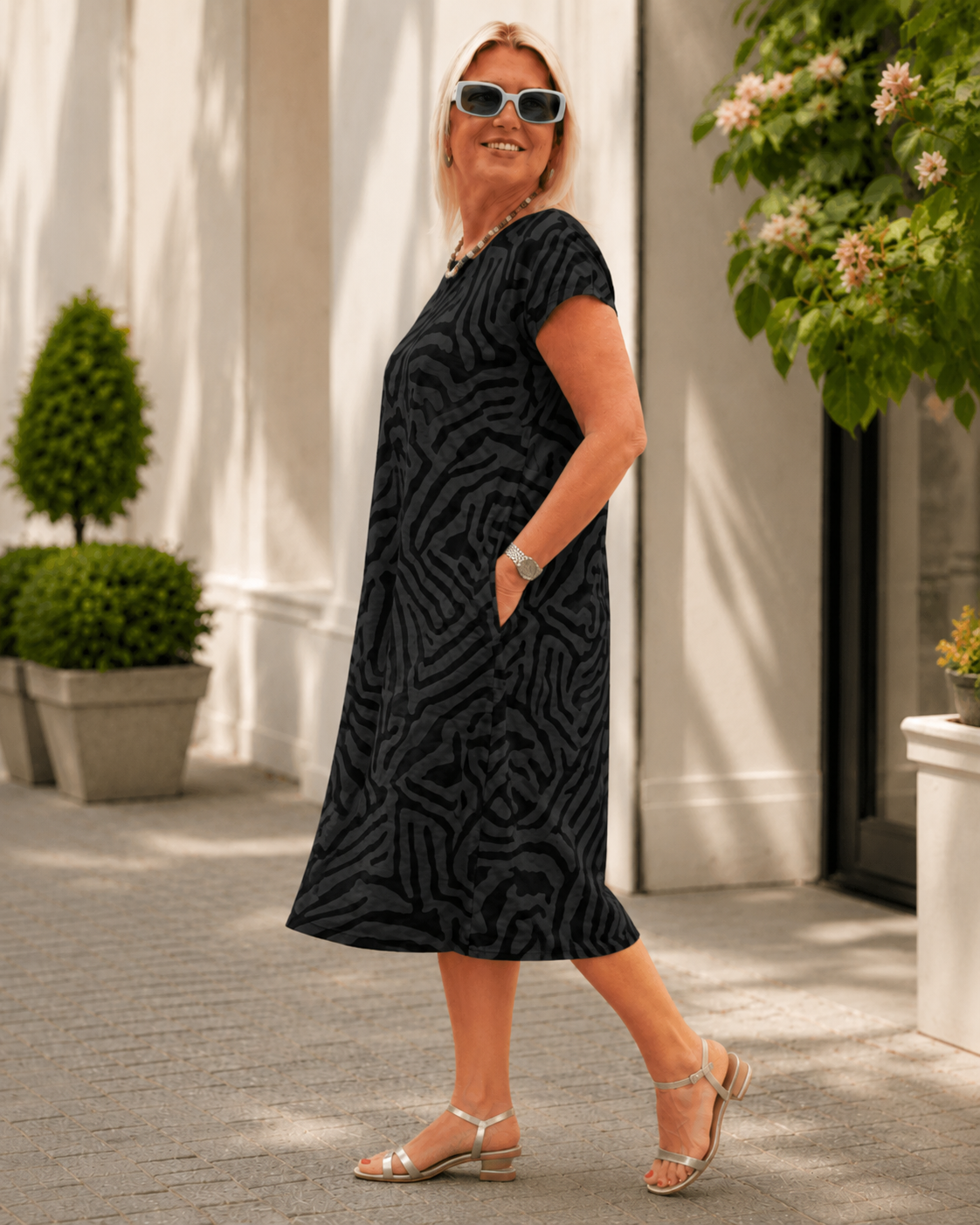 Vestido Curto Boho de Corte Solto